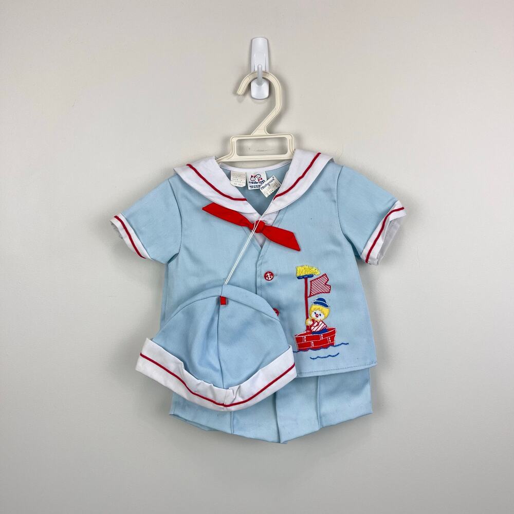 Vintage Cradle Togs 3 Piece Sailor Suit 18 Months NWT